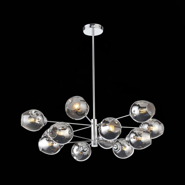 SL1500.103.12 Светильник подвесной ST-Luce Хром/Дымчатый E14 12*40W FOVIA, изображение 6