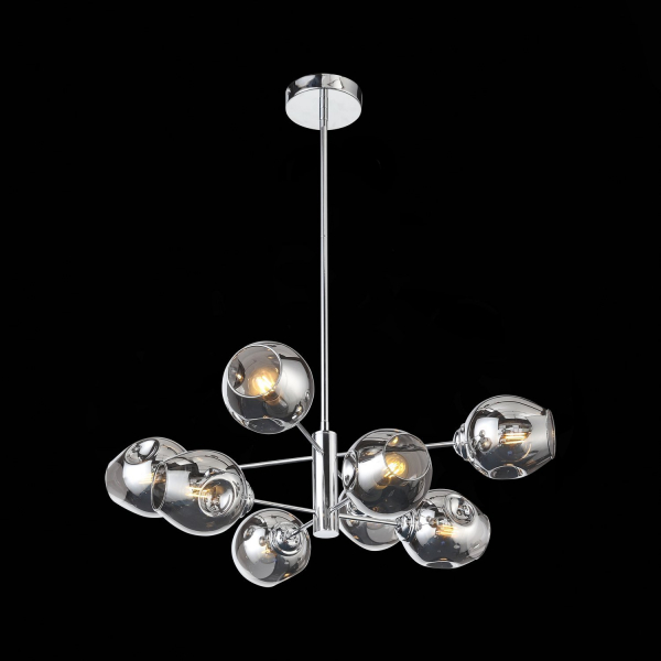 SL1500.103.08 Светильник подвесной ST-Luce Хром/Дымчатый E14 8*40W FOVIA, изображение 4