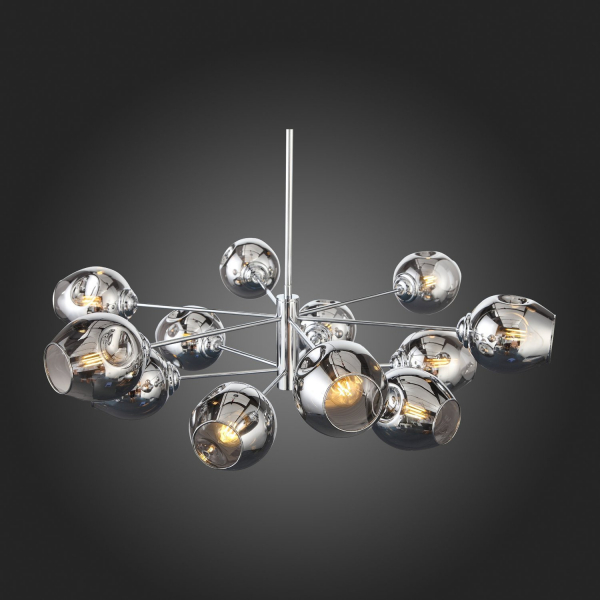 SL1500.103.12 Светильник подвесной ST-Luce Хром/Дымчатый E14 12*40W FOVIA, изображение 14