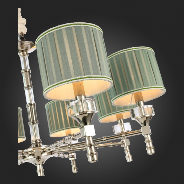 SL1121.103.08 Люстра подвесная ST-Luce Никель/Оливковый E14 8*40W OLEO, изображение 9