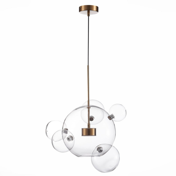 SL1133.213.01 Светильник подвесной ST-Luce Латунь/Прозрачный LED 1*14W 3000K BOPONE, изображение 2