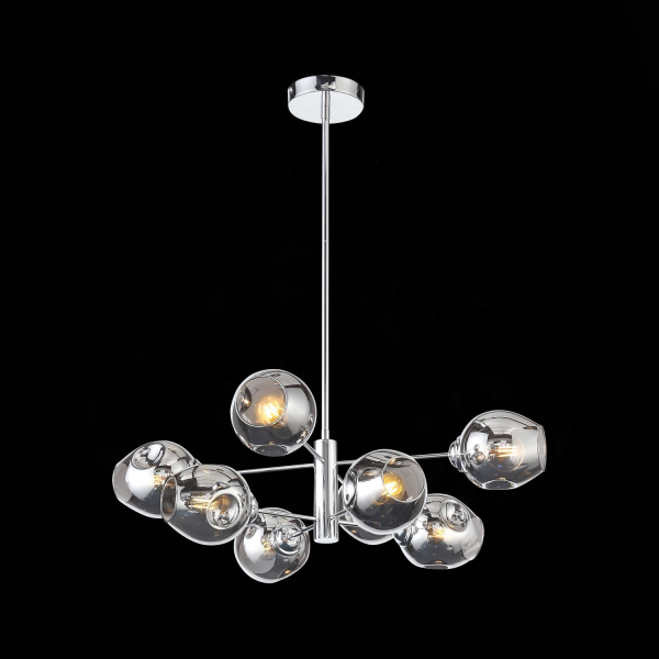 SL1500.103.08 Светильник подвесной ST-Luce Хром/Дымчатый E14 8*40W FOVIA, изображение 5