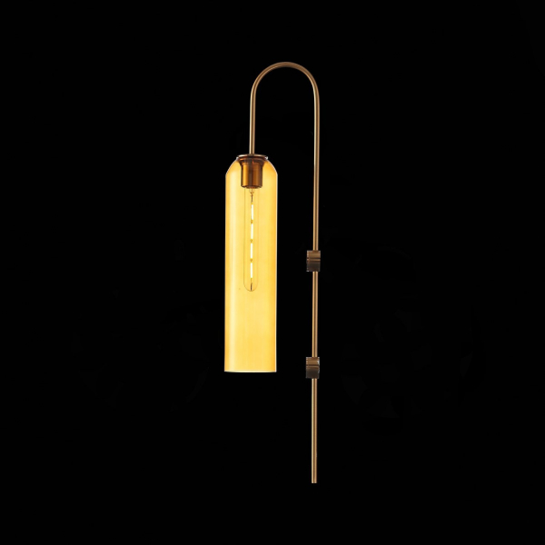 SL1145.391.01 Светильник настенный ST-Luce Латунь/Янтарный E27 1*60W CALLANA, изображение 5