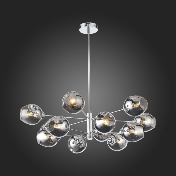 SL1500.103.12 Светильник подвесной ST-Luce Хром/Дымчатый E14 12*40W FOVIA, изображение 11