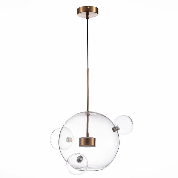 SL1133.203.01 Светильник подвесной ST-Luce Латунь/Прозрачный LED 1*14W 3000K BOPONE, изображение 2
