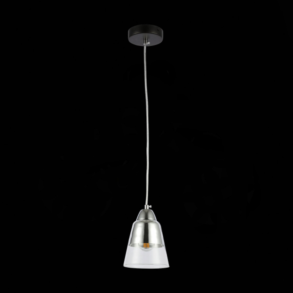 SLE102903-01 Подвес Черный, Хром/Прозрачный E27 1*40W LIRINO, изображение 4