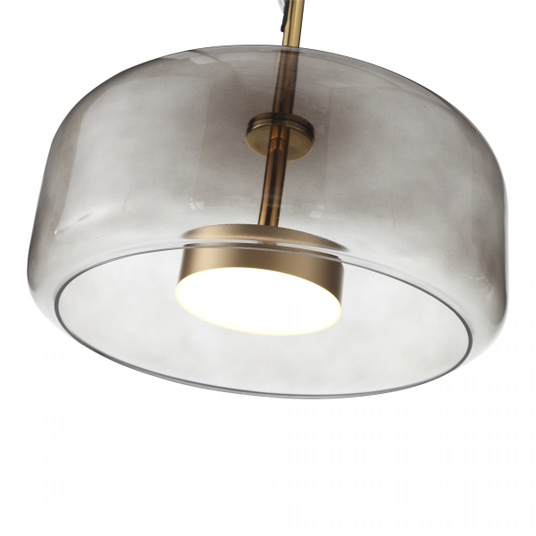 SL1053.243.01 Светильник подвесной ST-Luce Золотистый/Дымчатый LED 1*9W 3000K PALOCHINO, изображение 3