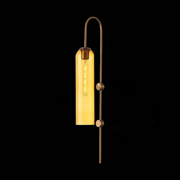 SL1145.391.01 Светильник настенный ST-Luce Латунь/Янтарный E27 1*60W CALLANA, изображение 4