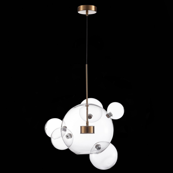 SL1133.213.01 Светильник подвесной ST-Luce Латунь/Прозрачный LED 1*14W 3000K BOPONE, изображение 5