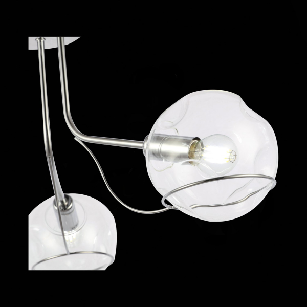 SLE102502-03 Светильник потолочный Хром/Прозрачный E14 3*40W BACA, изображение 6