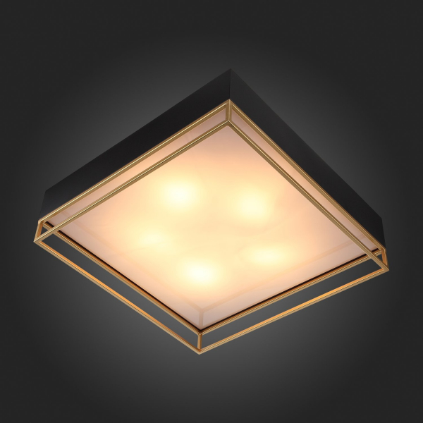 SL1127.422.05 Светильник потолочный ST-Luce Черный, Матовое золото/Белый E27 5*40W CHODO, изображение 11