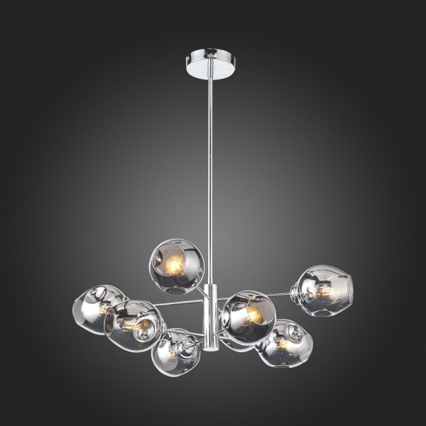 SL1500.103.08 Светильник подвесной ST-Luce Хром/Дымчатый E14 8*40W FOVIA, изображение 8