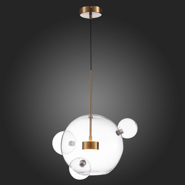 SL1133.203.01 Светильник подвесной ST-Luce Латунь/Прозрачный LED 1*14W 3000K BOPONE, изображение 7