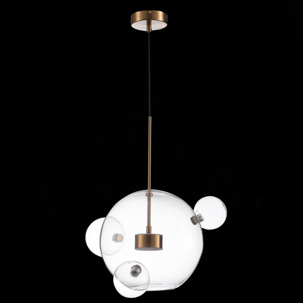 SL1133.203.01 Светильник подвесной ST-Luce Латунь/Прозрачный LED 1*14W 3000K BOPONE, изображение 5