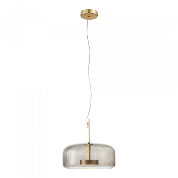 SL1053.243.01 Светильник подвесной ST-Luce Золотистый/Дымчатый LED 1*9W 3000K PALOCHINO