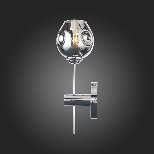 SL1500.101.01 Светильник настенный ST-Luce Хром/Дымчатый E14 1*40W FOVIA, изображение 8