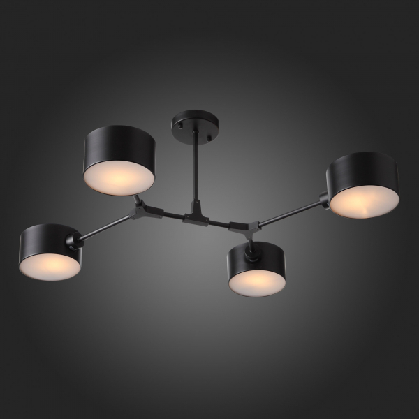 SLE183402-04 Светильник потолочный Черный/Черный E14 4*60W GIMENTO, изображение 9