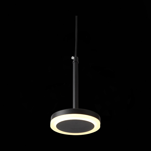 ST104.403.06 Светильник подвесной Черный LED 1*6W 3000K 468Lm Ra&gt;80 120° D112xH184 170-240V Подвесные светильники, изображение 5