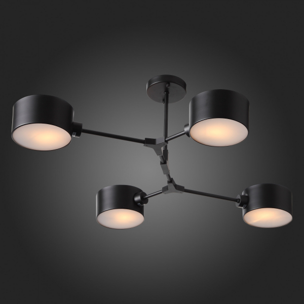 SLE183402-04 Светильник потолочный Черный/Черный E14 4*60W GIMENTO, изображение 11