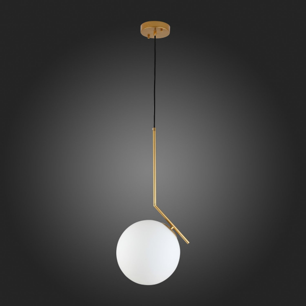 SL1148.303.01 Светильник подвесной ST-Luce Латунь/Белый E27 1*60W CODDA, изображение 8