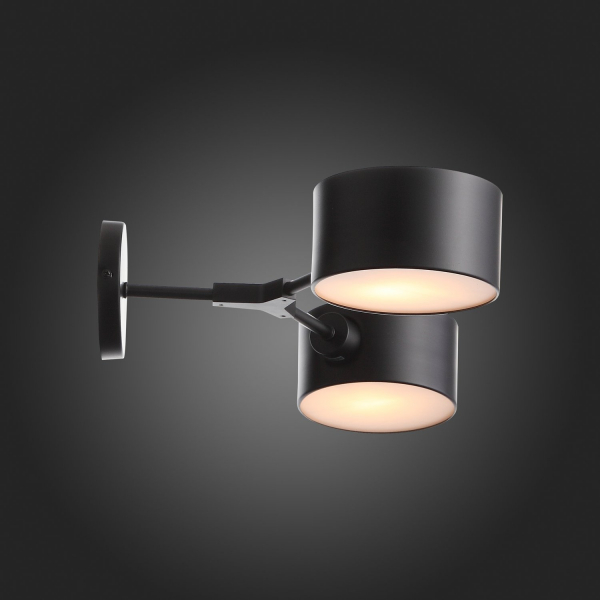 SLE183401-02 Светильник настенный Черный/Черный E14 2*60W GIMENTO, изображение 9