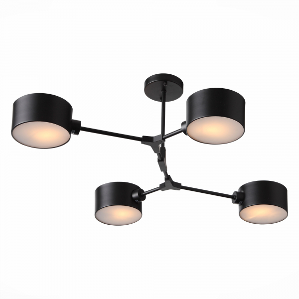 SLE183402-04 Светильник потолочный Черный/Черный E14 4*60W GIMENTO, изображение 3