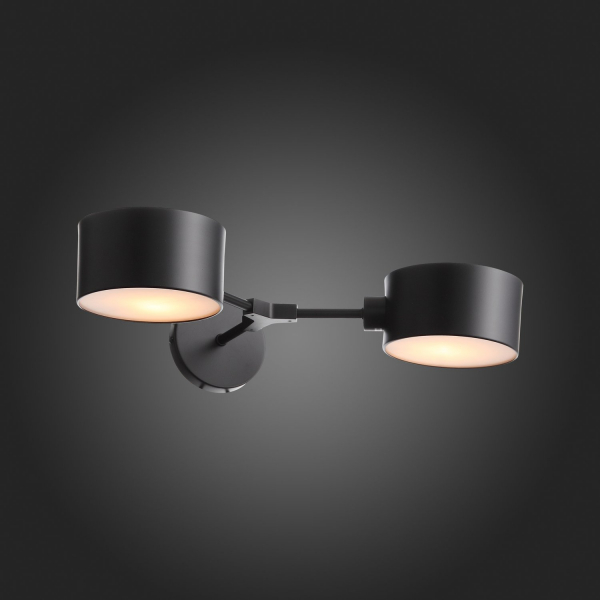 SLE183401-02 Светильник настенный Черный/Черный E14 2*60W GIMENTO, изображение 7