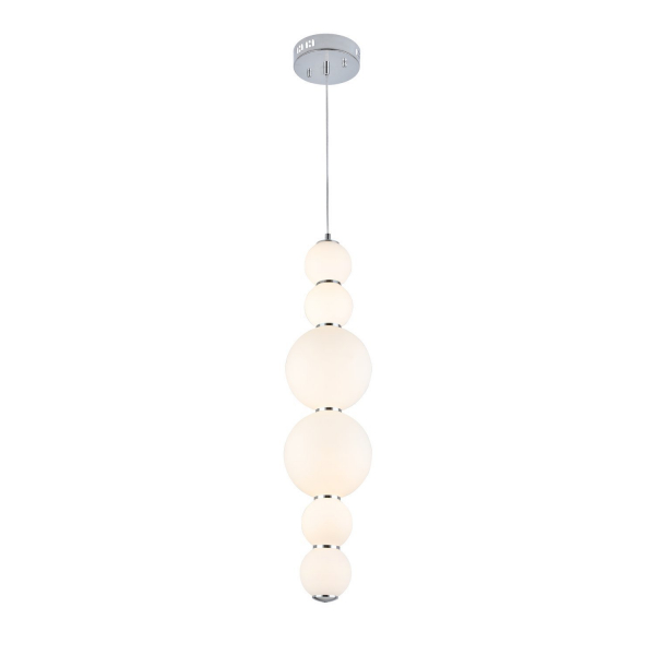 SL1583.103.01 Светильник подвесной ST-Luce Хром/Белый LED 1*24W 3000K NEPAZZO