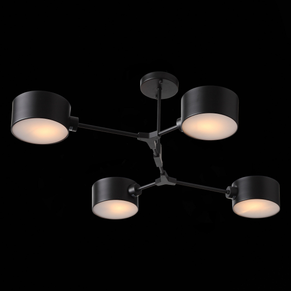 SLE183402-04 Светильник потолочный Черный/Черный E14 4*60W GIMENTO, изображение 7