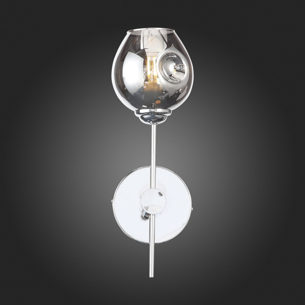 SL1500.101.01 Светильник настенный ST-Luce Хром/Дымчатый E14 1*40W FOVIA, изображение 9