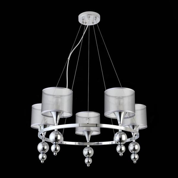 SLE107103-05 Светильник подвесной Хром/Серебристый E14 5*40W PAZIONE, изображение 5