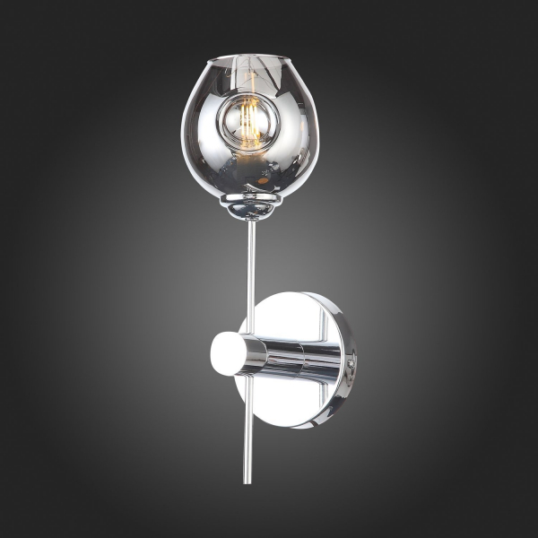 SL1500.101.01 Светильник настенный ST-Luce Хром/Дымчатый E14 1*40W FOVIA, изображение 7