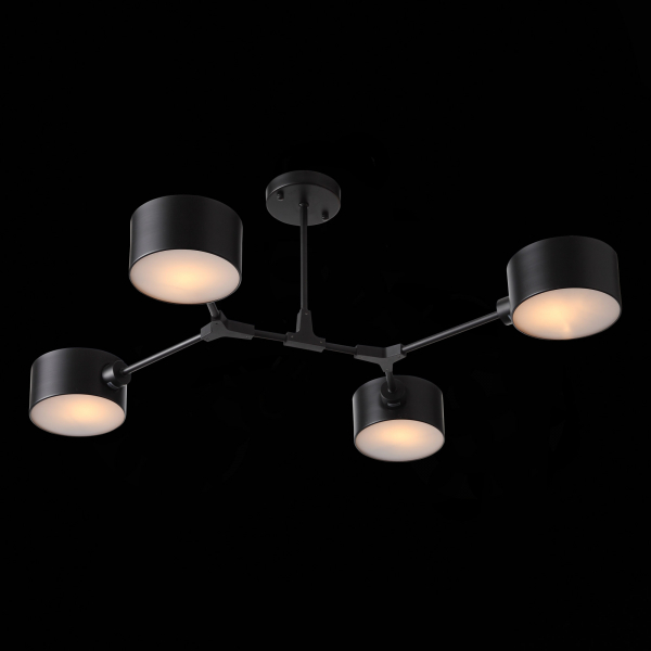 SLE183402-04 Светильник потолочный Черный/Черный E14 4*60W GIMENTO, изображение 5