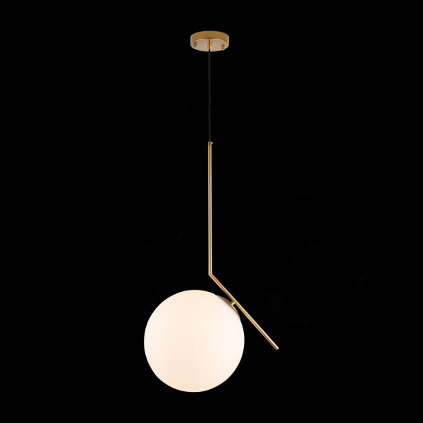 SL1148.313.01 Светильник подвесной ST-Luce Латунь/Белый E27 1*60W CODDA, изображение 4