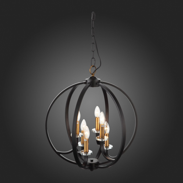 SL1013.423.06 Светильник подвесной ST-Luce Черный, Золото/Черный E14 6*40W PIANETTA, изображение 12