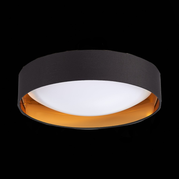 SLE201102-01 Светильник потолочный Черный, Золото/Белый LED 1*24W 4000K ORBIO, изображение 4