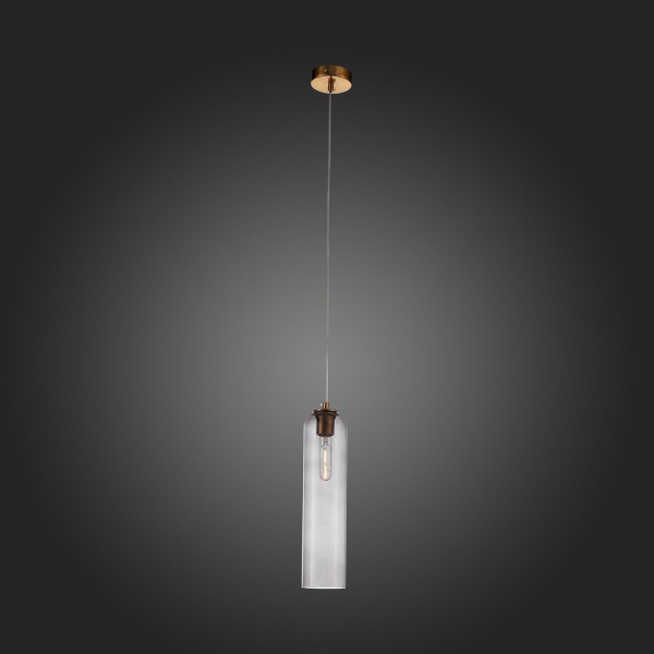 SL1145.343.01 Светильник подвесной ST-Luce Латунь/Дымчатый E27 1*60W CALLANA, изображение 7