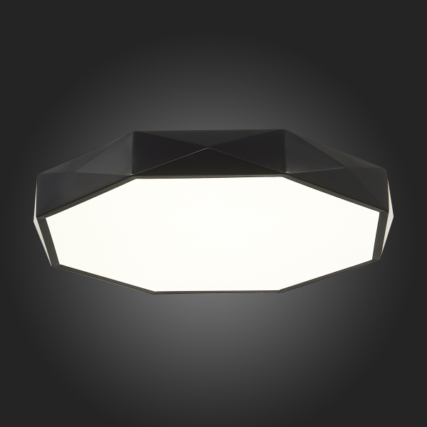 SLE200842-01 Светильник потолочный Черный/Белый LED 1*45W 3000K/4000K/6000K RONDO, изображение 9