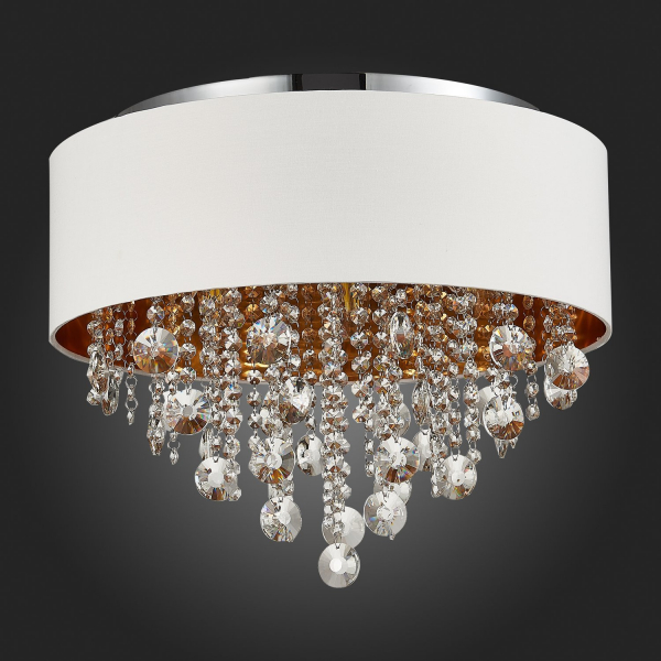 SL1350.502.06 Светильник потолочный ST-Luce Хром/Белый, Золотистый, Прозрачный E14 6*40W LACCHIA, изображение 10