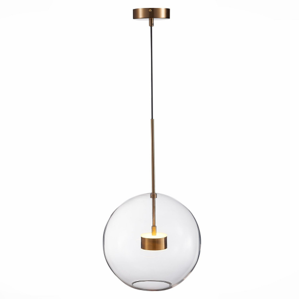 SL1133.223.01 Светильник подвесной ST-Luce Латунь/Прозрачный LED 1*14W 3000K BOPONE, изображение 2