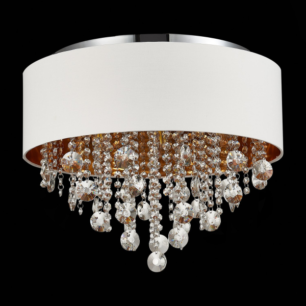 SL1350.502.06 Светильник потолочный ST-Luce Хром/Белый, Золотистый, Прозрачный E14 6*40W LACCHIA, изображение 6