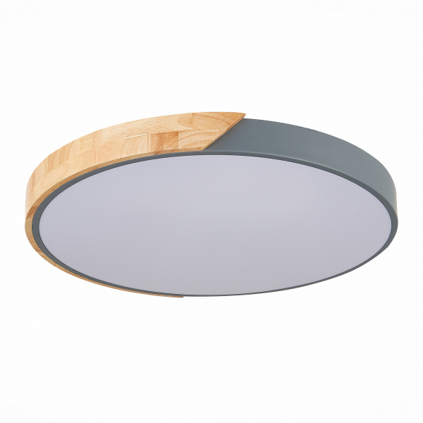 SLE200972-01 Светильник потолочный Серый, Светлое дерево/Белый LED 1*45W 3000K/4000K/6000K FESTA, изображение 4