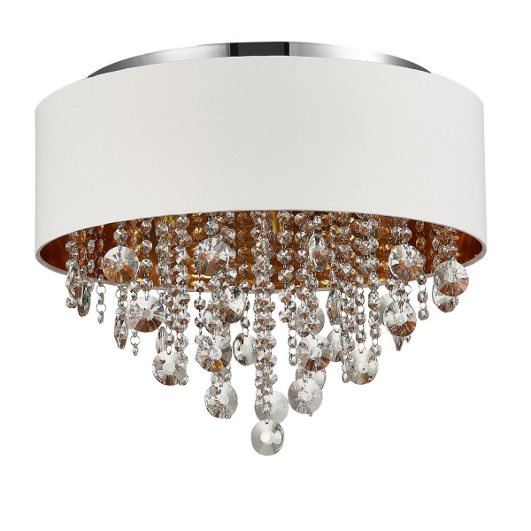 SL1350.502.06 Светильник потолочный ST-Luce Хром/Белый, Золотистый, Прозрачный E14 6*40W LACCHIA, изображение 2