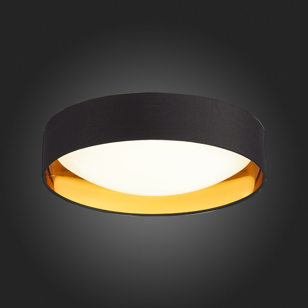 SLE201102-01 Светильник потолочный Черный, Золото/Белый LED 1*24W 4000K ORBIO, изображение 5
