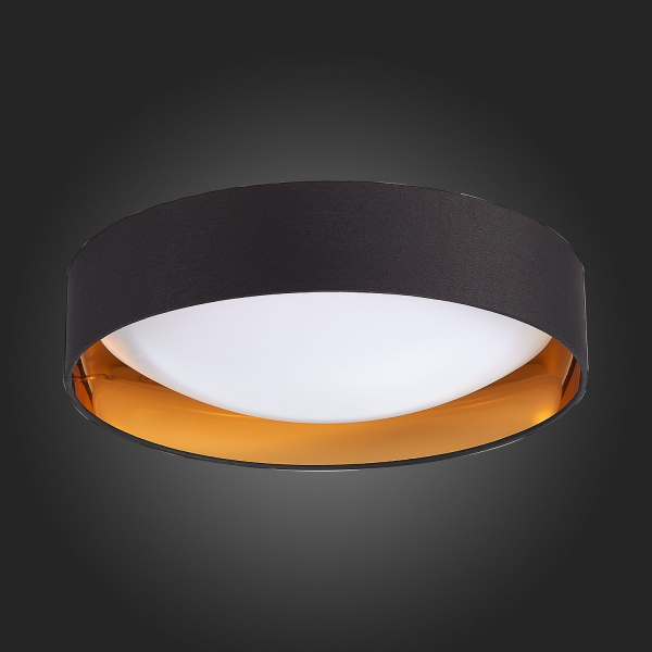 SLE201102-01 Светильник потолочный Черный, Золото/Белый LED 1*24W 4000K ORBIO, изображение 6