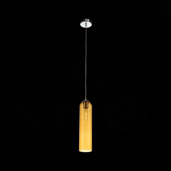 SL1145.193.01 Светильник подвесной ST-Luce Хром/Янтарный E27 1*60W CALLANA, изображение 4