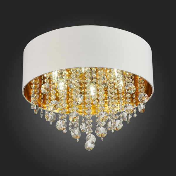 SL1350.502.06 Светильник потолочный ST-Luce Хром/Белый, Золотистый, Прозрачный E14 6*40W LACCHIA, изображение 11