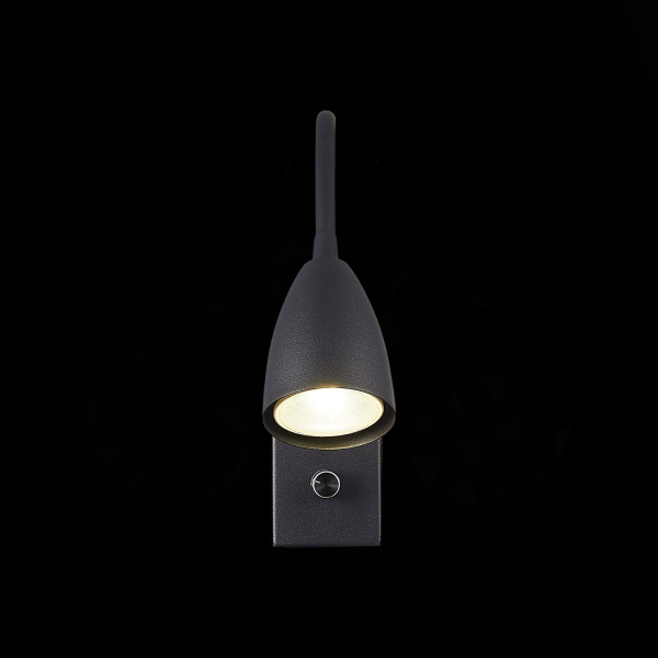 SL1014.401.01 Светильник настенный ST-Luce Черный/Черный GU10 1*3W Настенные светильники, изображение 6