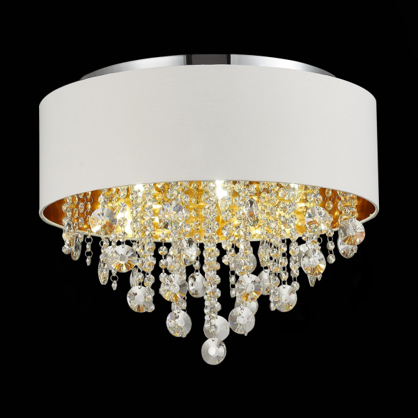 SL1350.502.06 Светильник потолочный ST-Luce Хром/Белый, Золотистый, Прозрачный E14 6*40W LACCHIA, изображение 5