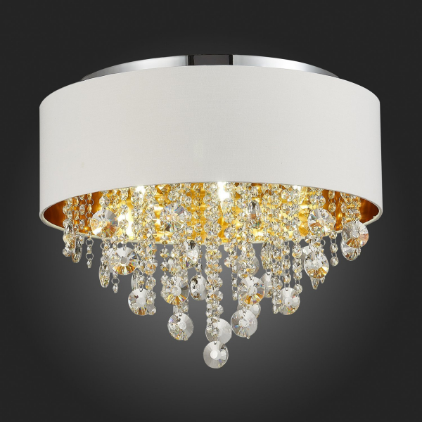 SL1350.502.06 Светильник потолочный ST-Luce Хром/Белый, Золотистый, Прозрачный E14 6*40W LACCHIA, изображение 9